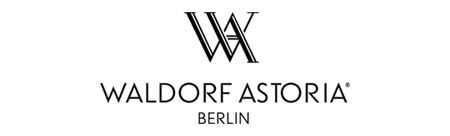 Waldorf Astoria Berlin logo with the brand name below a stylized WA monogram