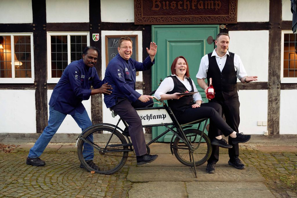 Silvio Eberlein mit Team Historisches Gasthaus Buschkamp